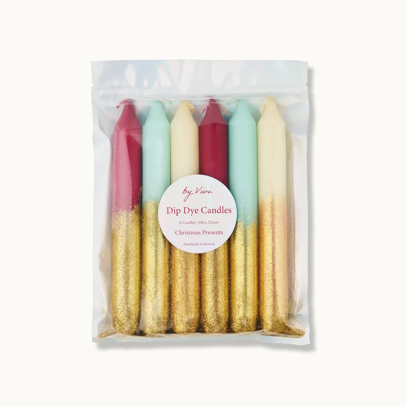 by Vivi Dip Dye Kerzen Set 6-teilig