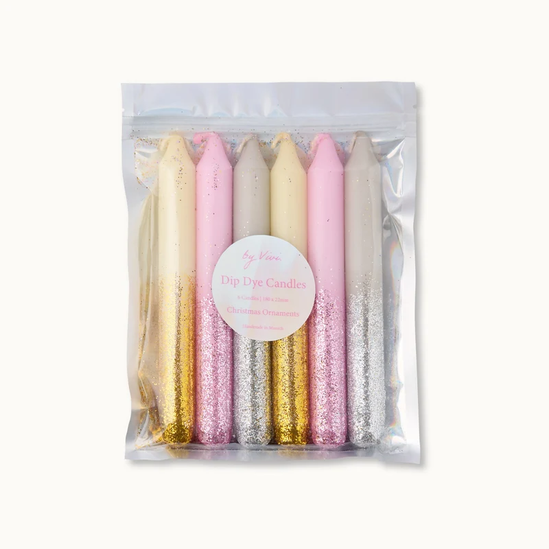 by Vivi Dip Dye Kerzen Set 6-teilig
