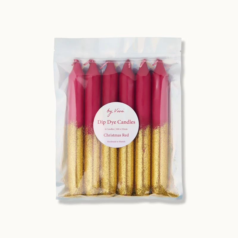 by Vivi Dip Dye Kerzen Set 6-teilig