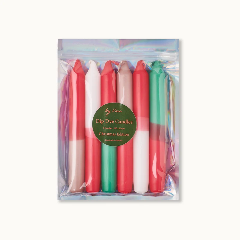 by Vivi Dip Dye Kerzen Set 6-teilig