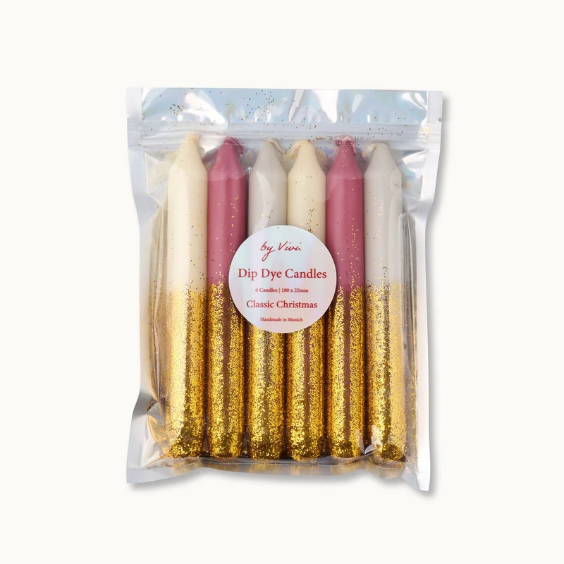 by Vivi Dip Dye Kerzen Set 6-teilig