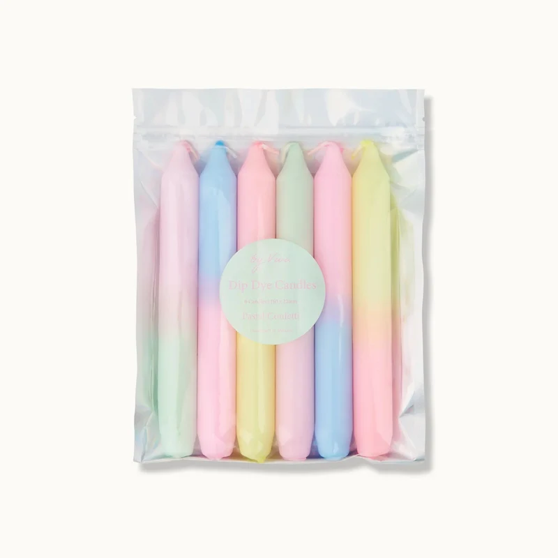 by Vivi Dip Dye Kerzen Set 6-teilig