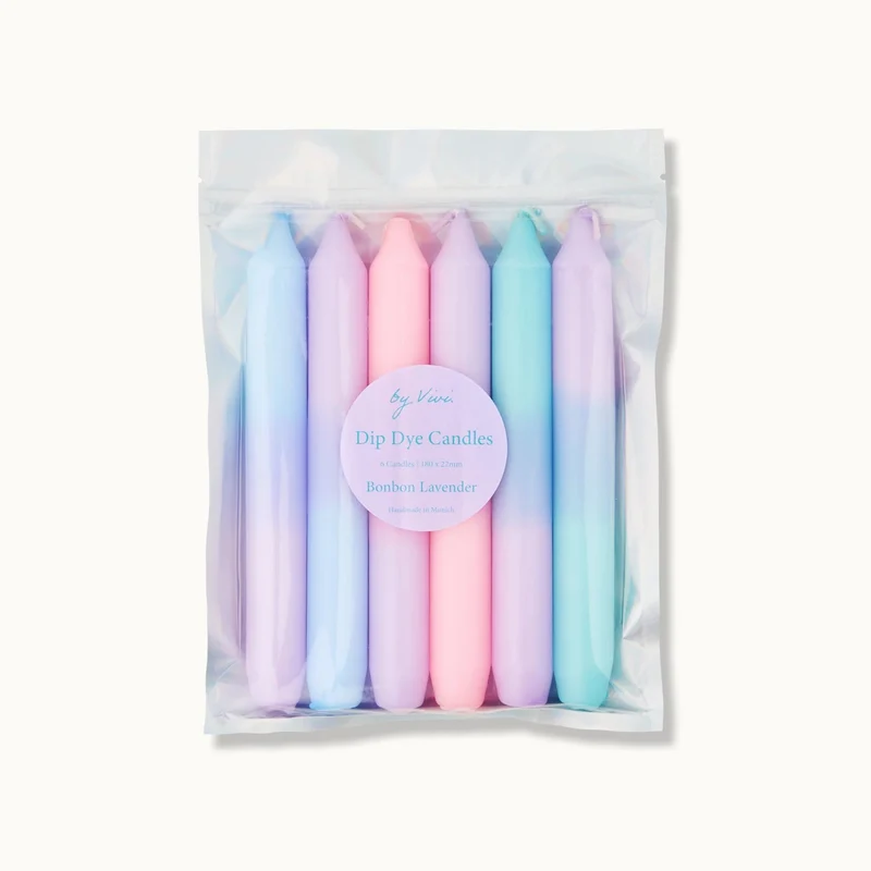 by Vivi Dip Dye Kerzen Set 6-teilig