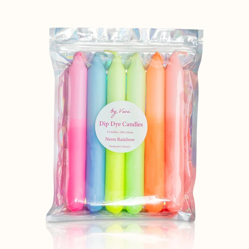 by Vivi Dip Dye Kerzen Set 6-teilig