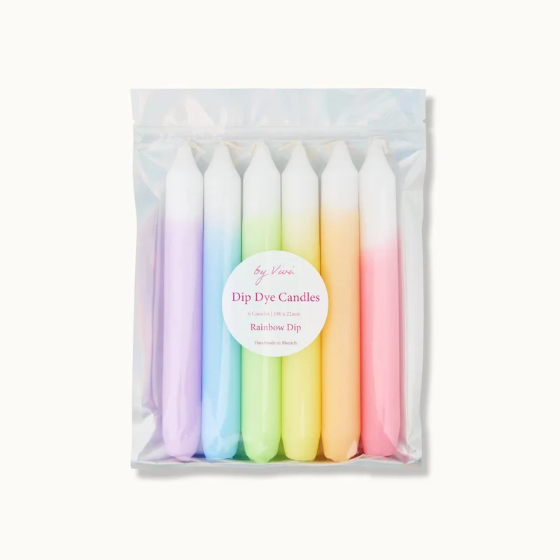 by Vivi Dip Dye Kerzen Set 6-teilig