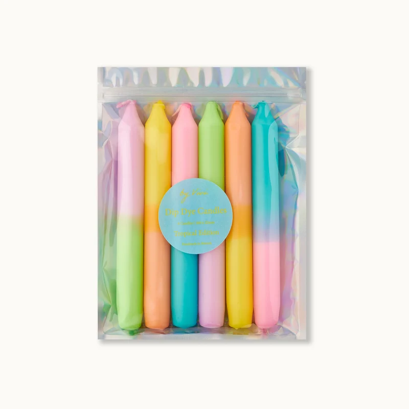 by Vivi Dip Dye Kerzen Set 6-teilig