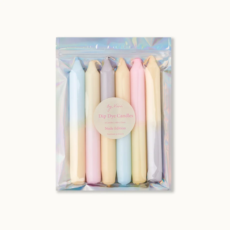 by Vivi Dip Dye Kerzen Set 6-teilig