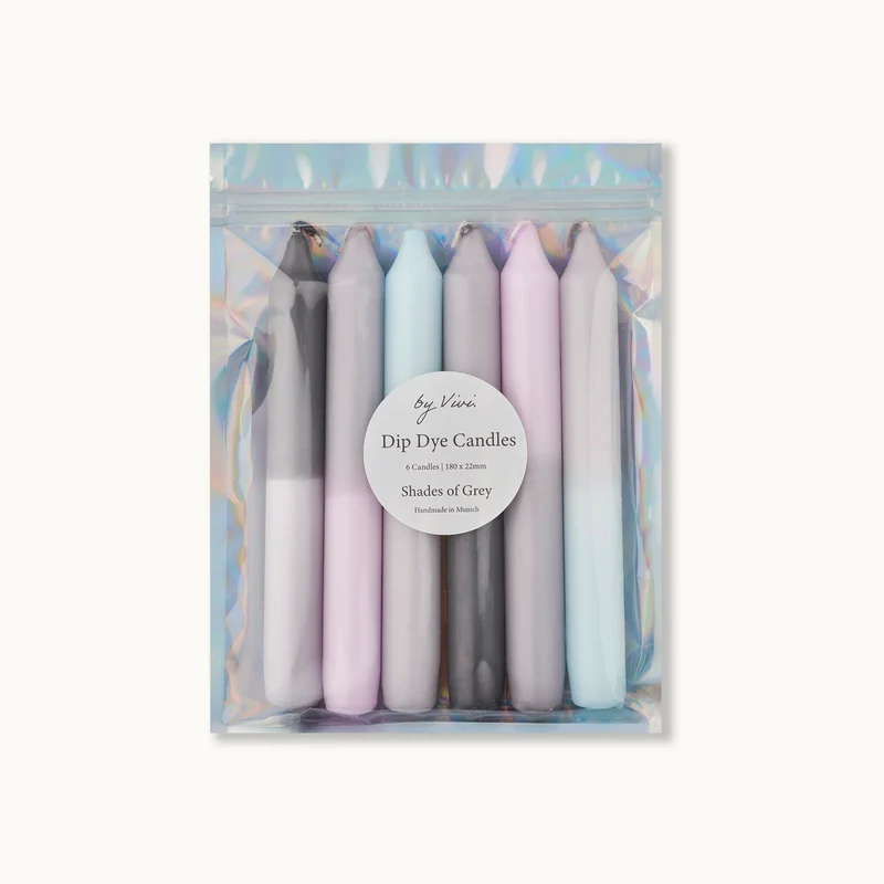 by Vivi Dip Dye Kerzen Set 6-teilig