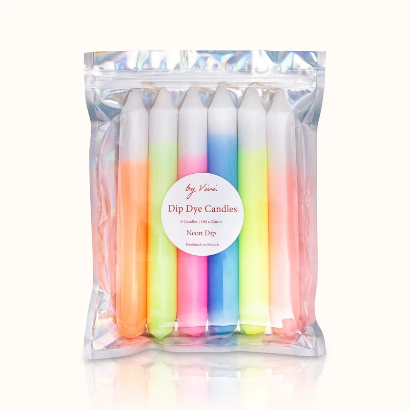 by Vivi Dip Dye Kerzen Set 6-teilig