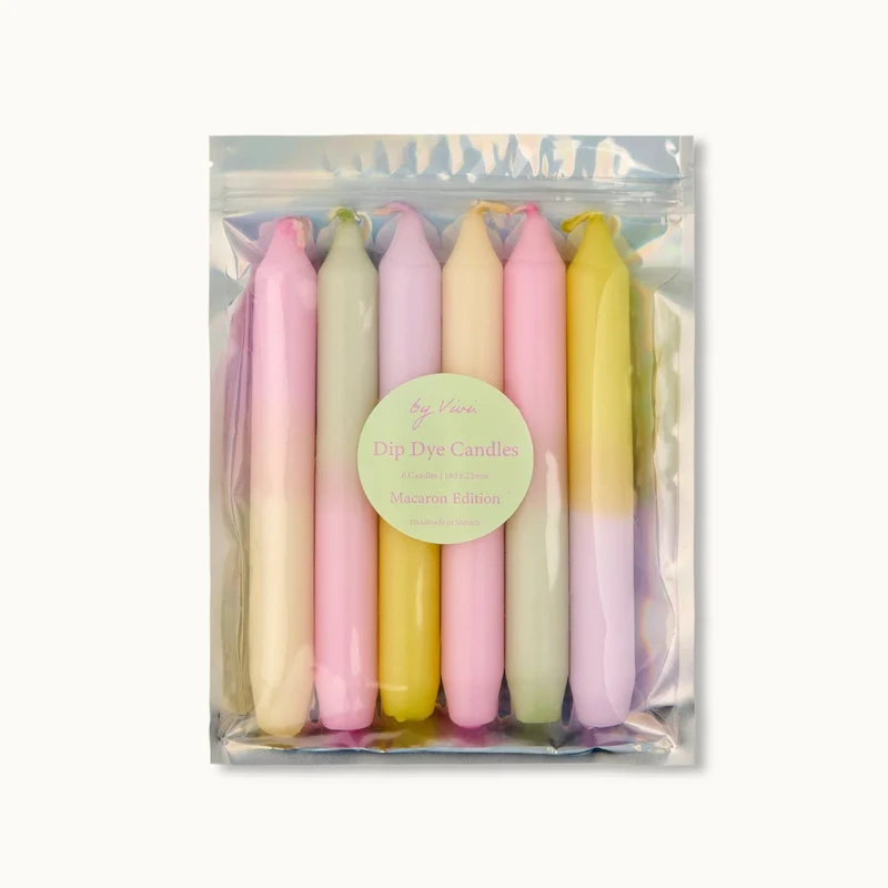 by Vivi Dip Dye Kerzen Set 6-teilig