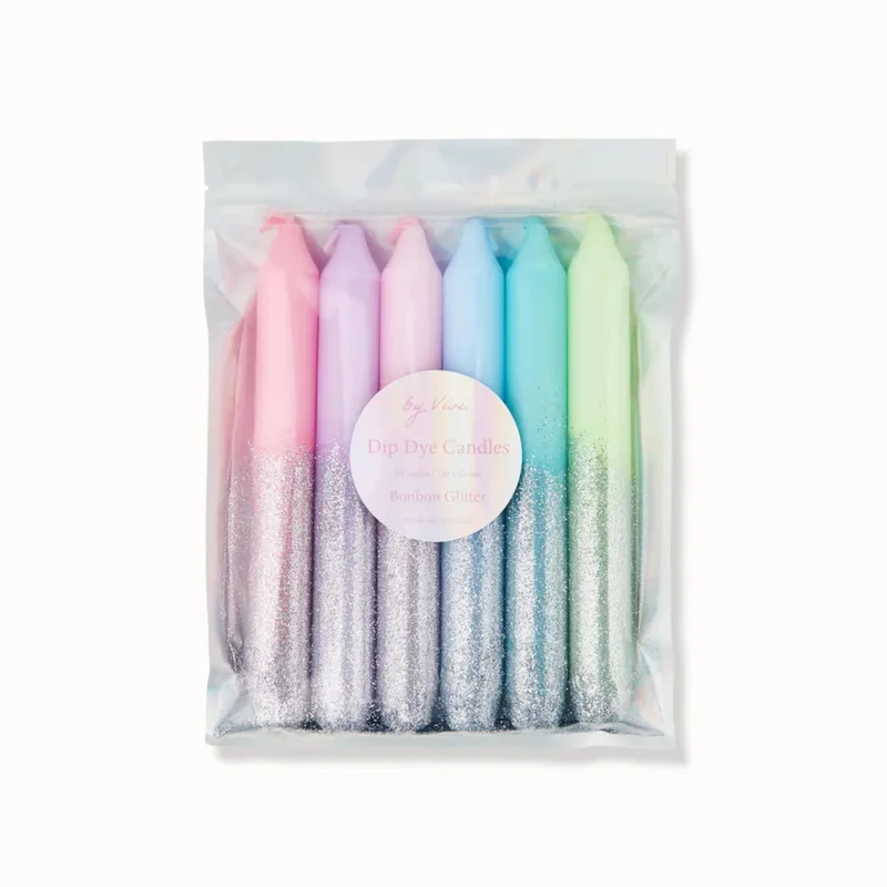 by Vivi Dip Dye Kerzen Set 6-teilig
