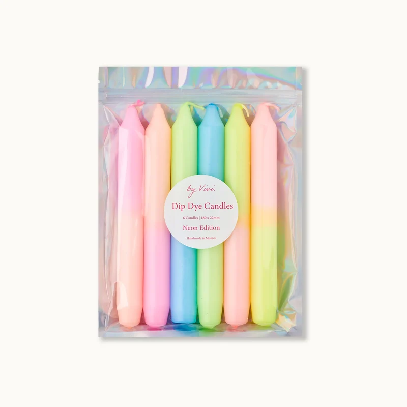 by Vivi Dip Dye Kerzen Set 6-teilig