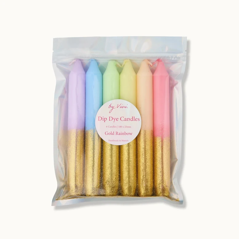 by Vivi Dip Dye Kerzen Set 6-teilig