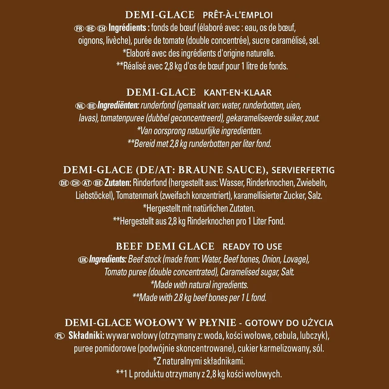 CHEF Signature Fond Demi Glace
