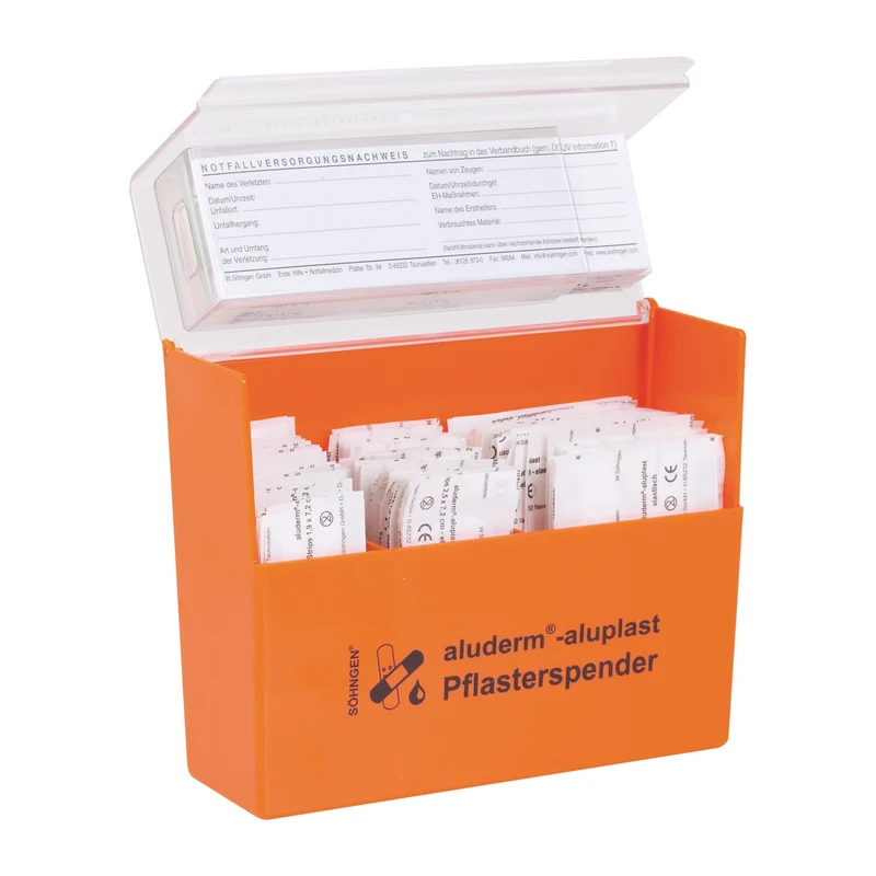 Pflasterspender aluderm®-aluplast gefüllt | Packung (1 Stück)