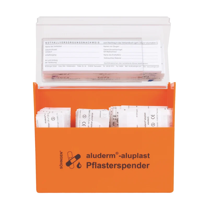 Pflasterspender aluderm®-aluplast gefüllt | Packung (1 Stück)