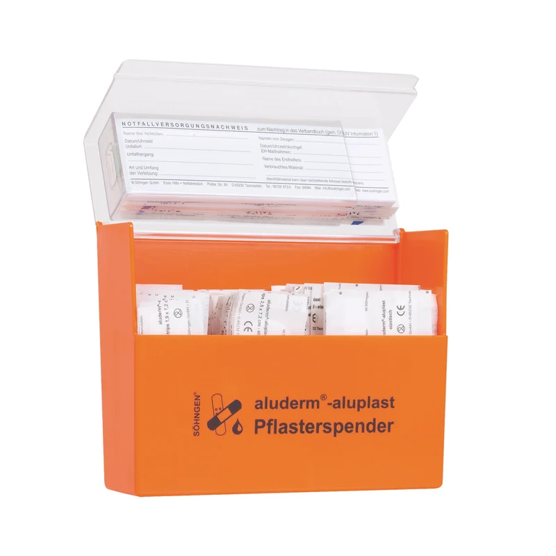 Pflasterspender aluderm®-aluplast gefüllt | Packung (1 Stück)