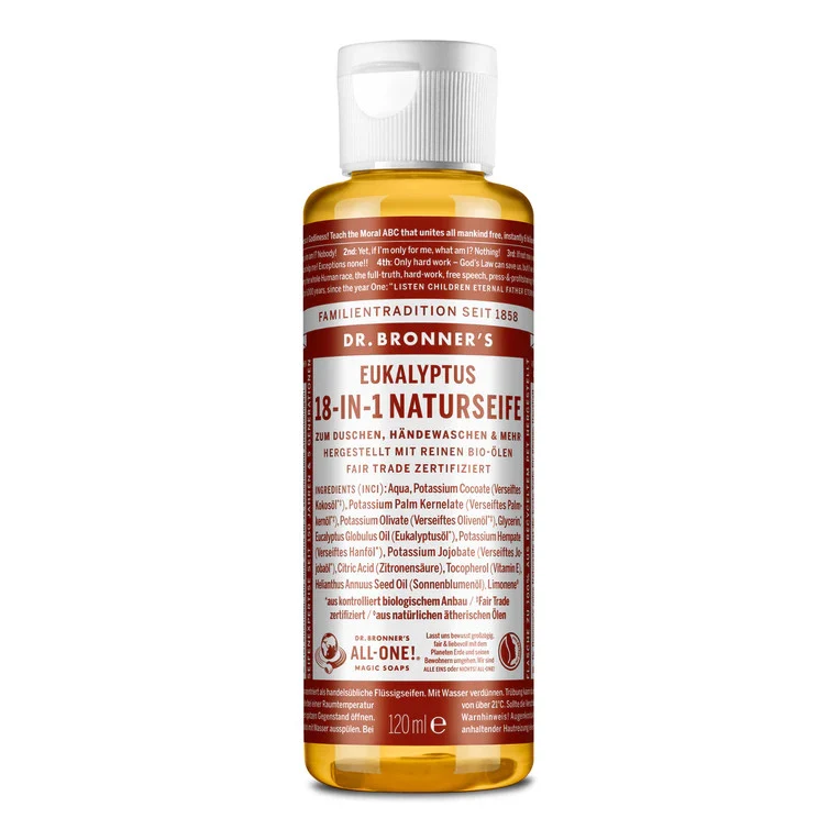 Dr. Bronner's Flüssigseife "18-in-1" Eukalyptus - verschiedene Größen