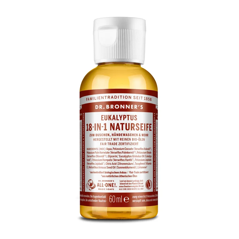 Dr. Bronner's Flüssigseife "18-in-1" Eukalyptus - verschiedene Größen