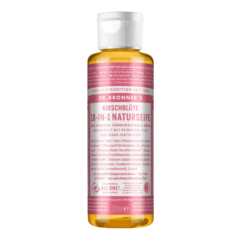 Dr. Bronner's Flüssigseife "18-in-1" Kirschblüte - verschiedene Größen