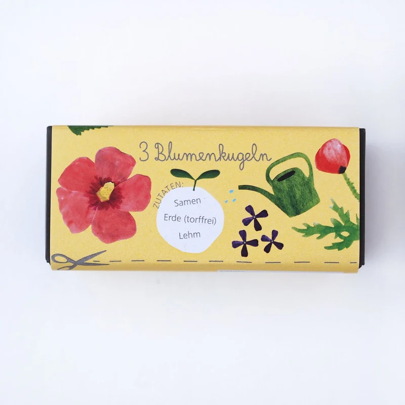 STUDIOLAUBE Saatgut Geschenkebox "Blumenkugeln" 3er-Set