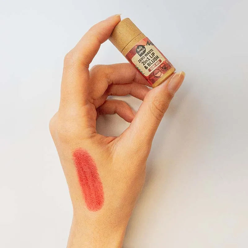 hello simple Zero Waste 2in1 Lip & Blush "RUBY RED" 5 g