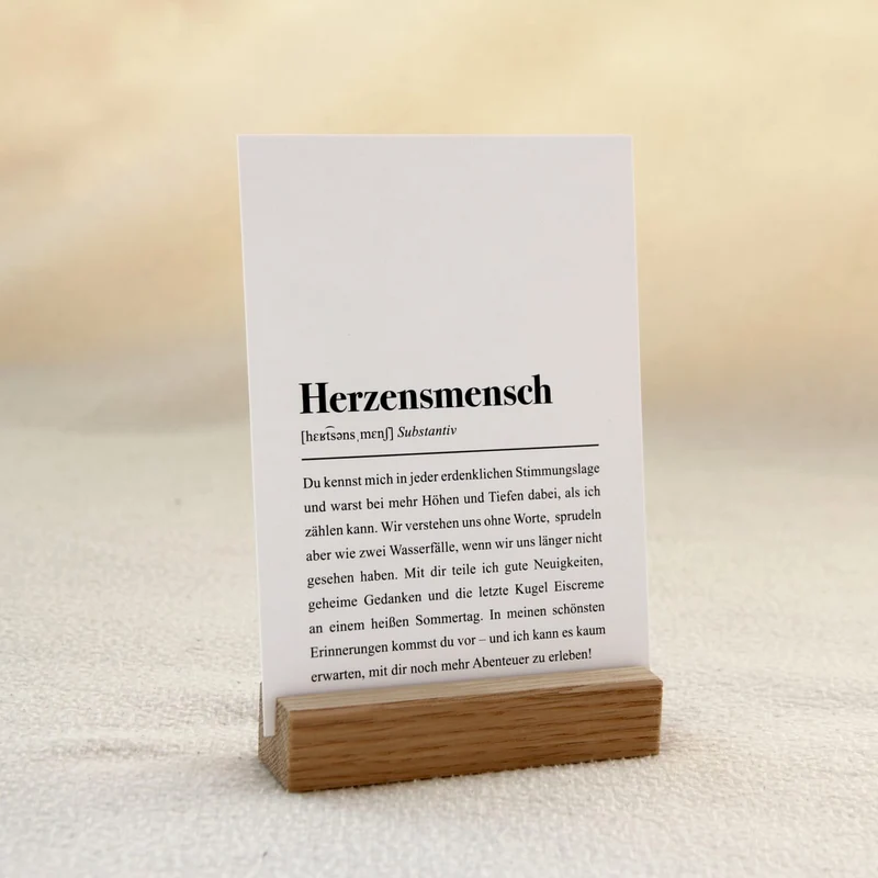 aemmi Postkartenständer aus Eiche