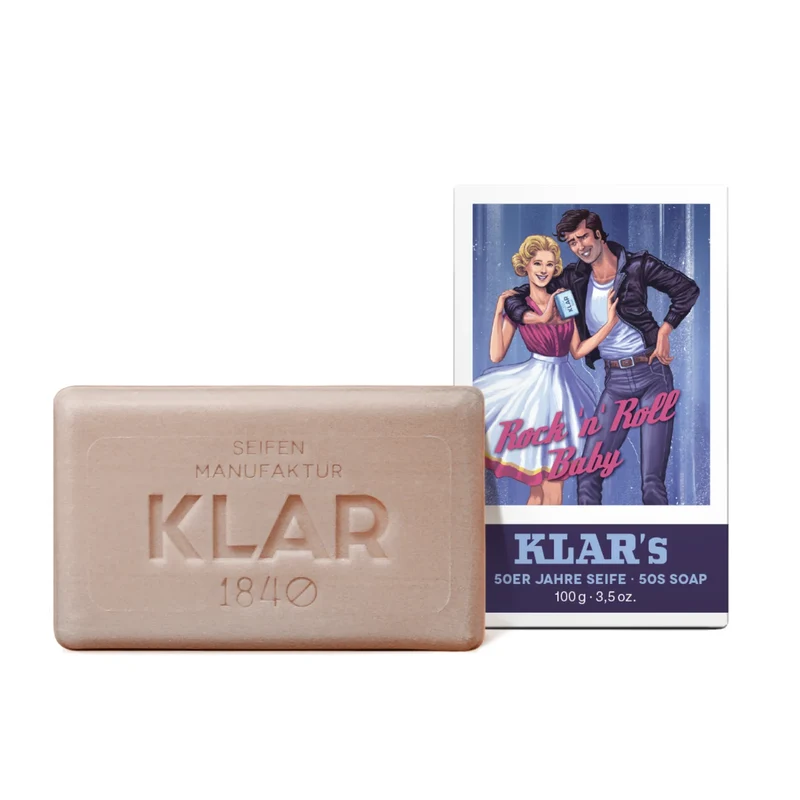 KLAR 1840 Feste Retro Seife "Rock´n Roll" 100 g