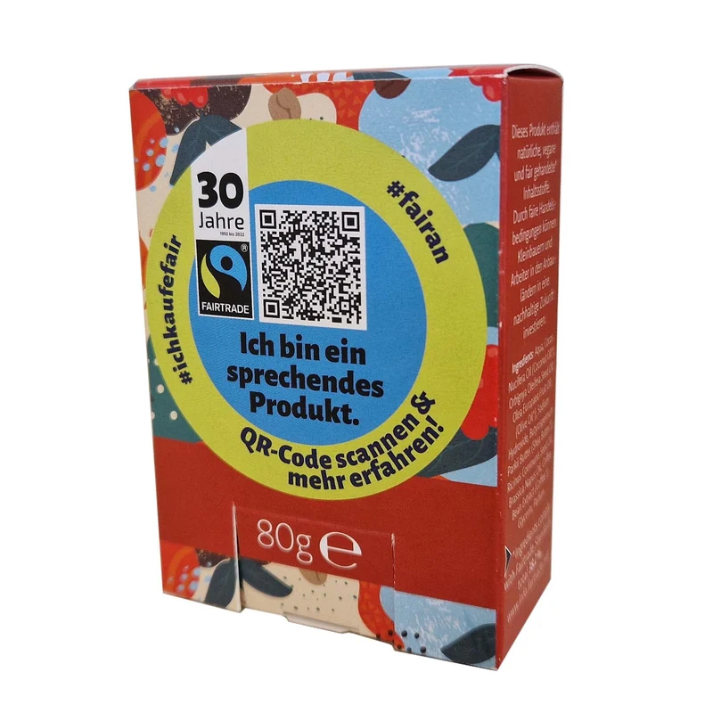 FAIR SQUARED Fairtrade Jubiläum Rasurseife Kaffee 80 g