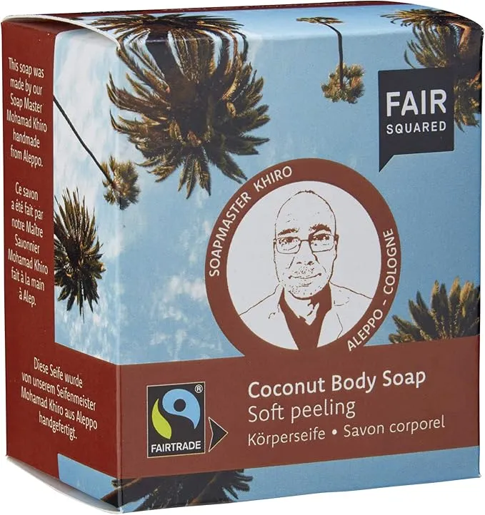 FAIR SQUARED Coconut Body Soap Peeling 2x80 g