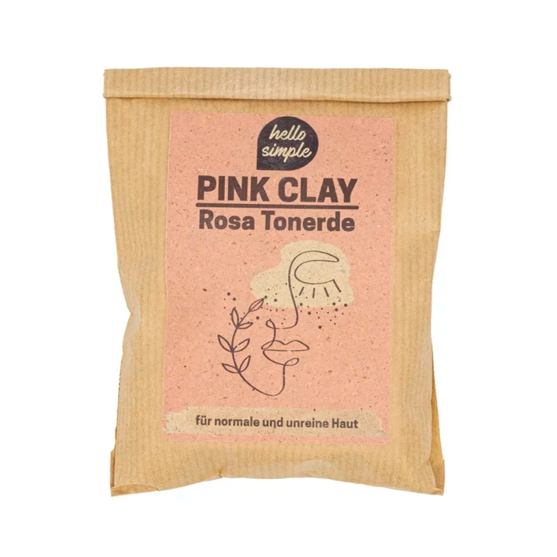 hello simple DIY Gesichtsmaske "Pink Clay" 120 g