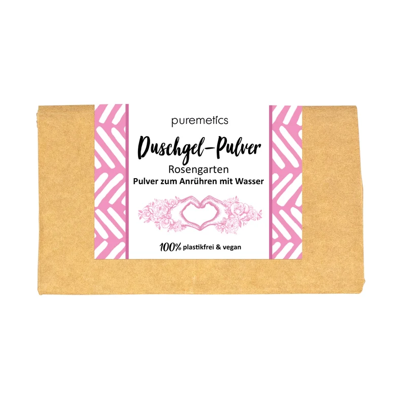 puremetics Duschgel-Pulver "Rosengarten"