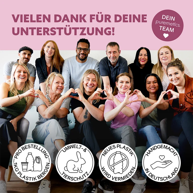 puremetics Duschgel-Pulver "Rosengarten"