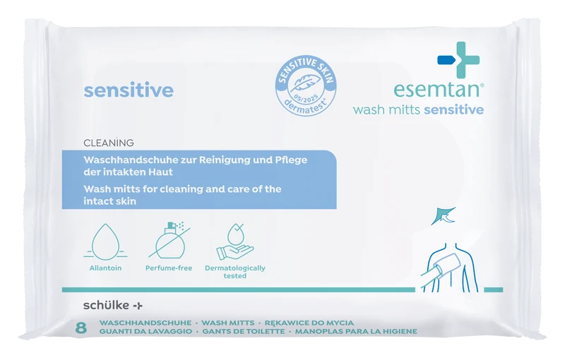 esemtan wash mitts sensitive 8 ST SP | Packung (8 Stück)