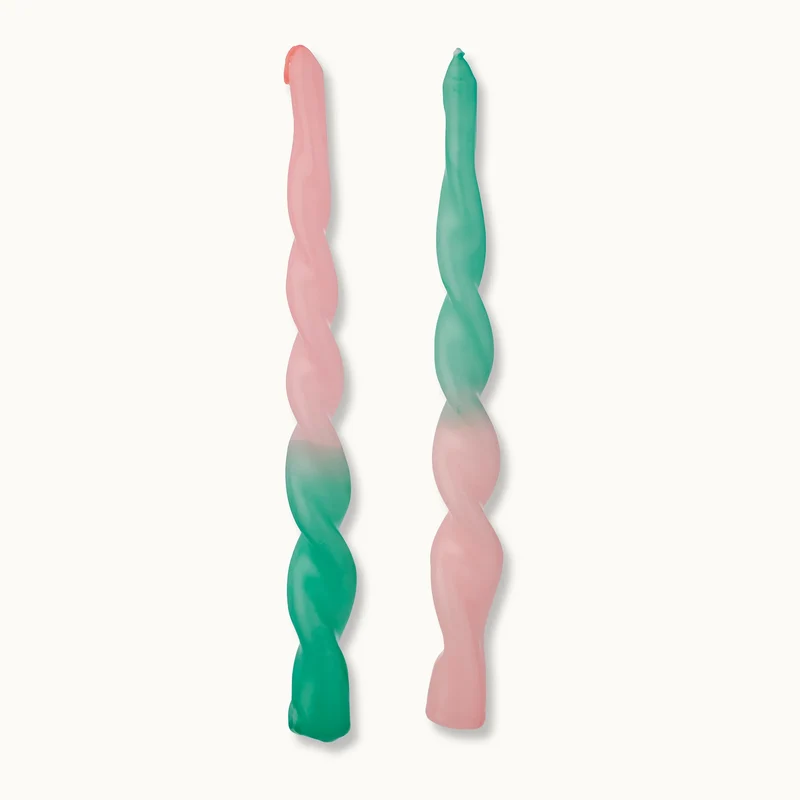 by Vivi Dip Dye Kerze Twisted "One in a Melon"