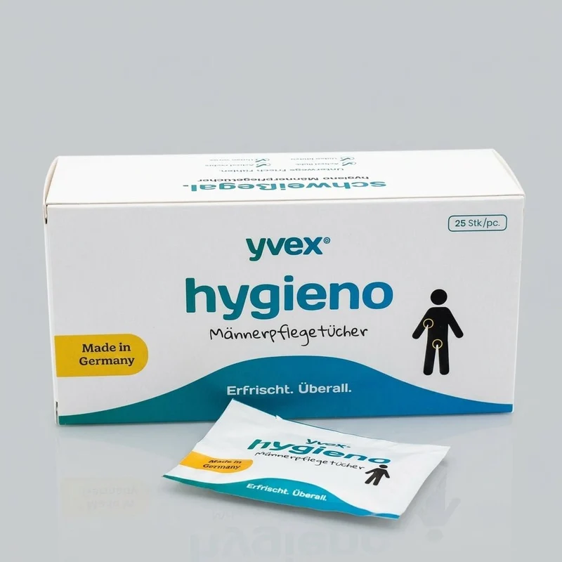 yvex® hygieno (25 Männerpflegetücher)