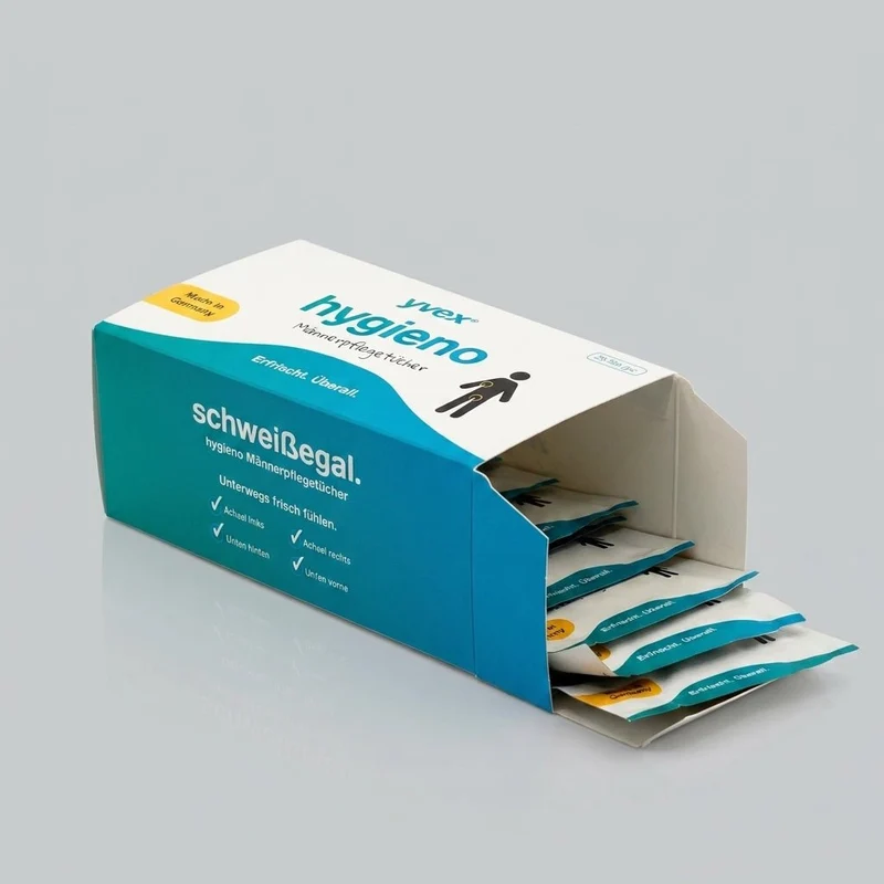 yvex® hygieno (25 Männerpflegetücher)