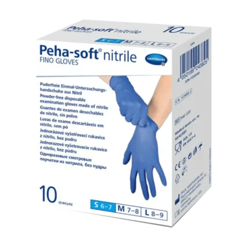 Peha-soft® nitrile fino Einweghandschuhe, Faltschachtel