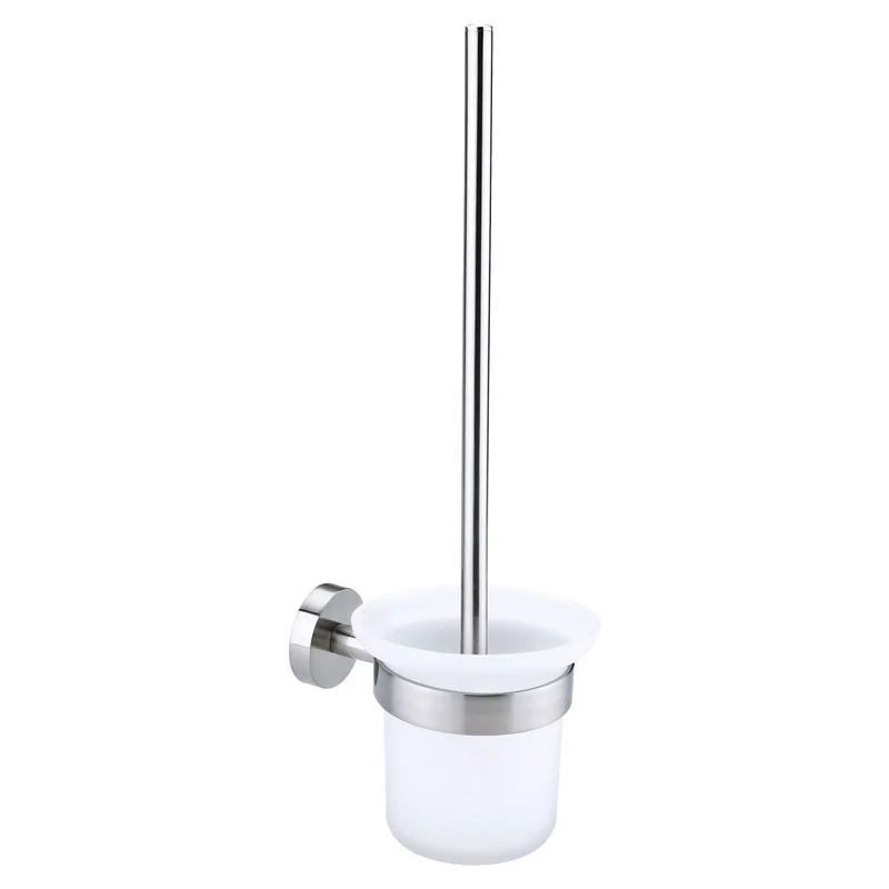 tesa MOON WC-Bürste, Edelstahloptik, inkl. Klebelösung | 1 Stück