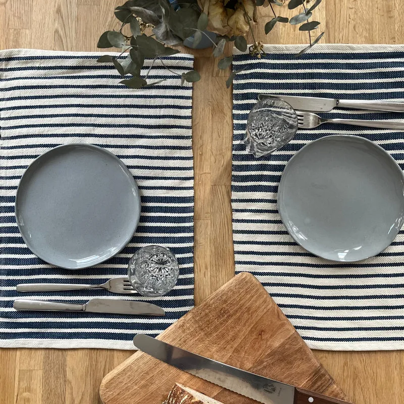 Folkdays Tischset aus Baumwolle mit Streifen 2er-Set