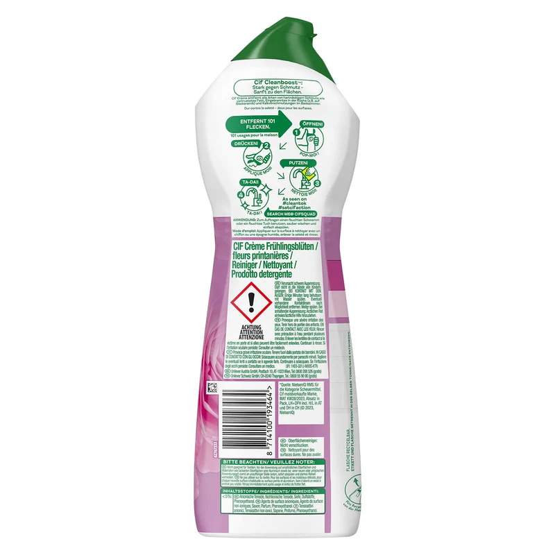 Cif Crème Scheuermilch Reiniger Frühlingsblüte