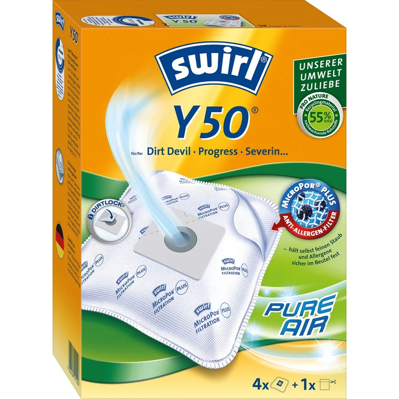 Swirl Y 50 MP Plus AirSpace Staubbeutel