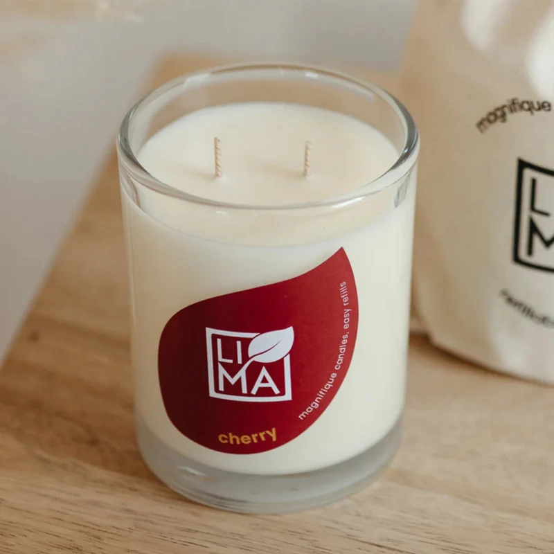 LIMA Cosmetics Nachfüllbare Duftkerze "Cherry" 250 ml