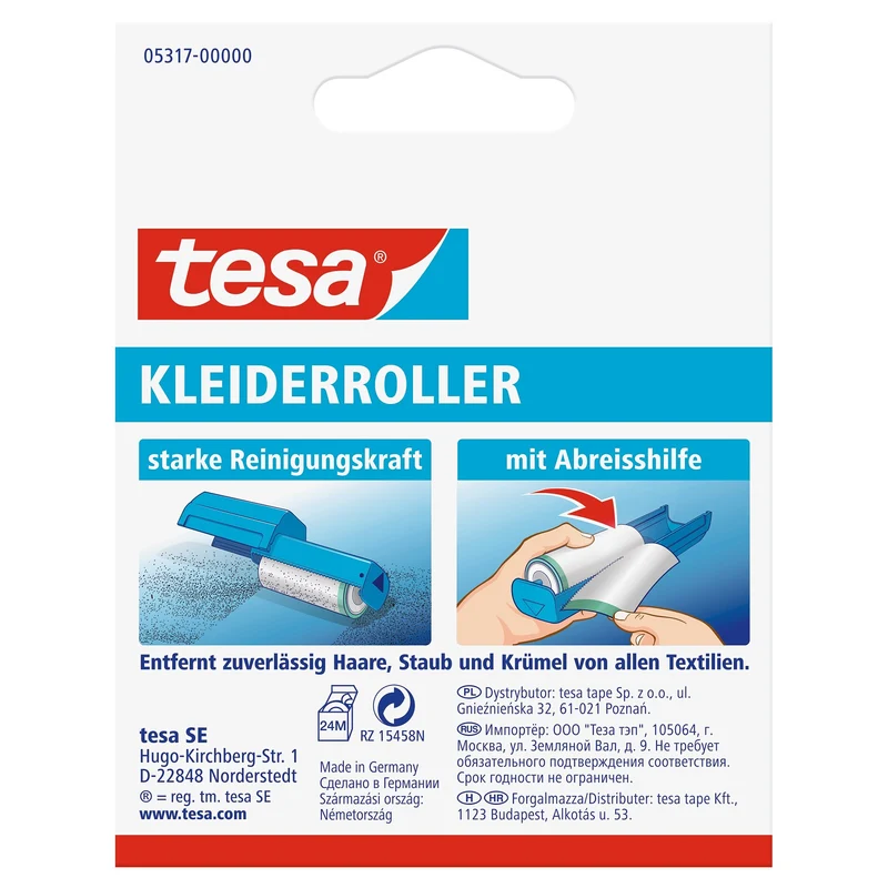 tesa Lint Remover Clothing Refill, 2× Nachfüllung | 1 Stück