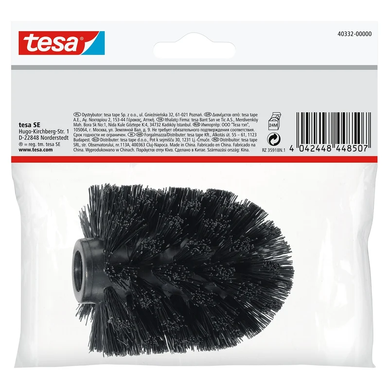 tesa Ersatzkopf für Toilettenbürste Schwarz, Deluxxe, Exxclusiv, Elegaant, Esteetic, Exxcellent, Nooblesse, Ekkro, Hukk, Klaam, Loxx, Luup, Moon oder Smooz | 1 Stück