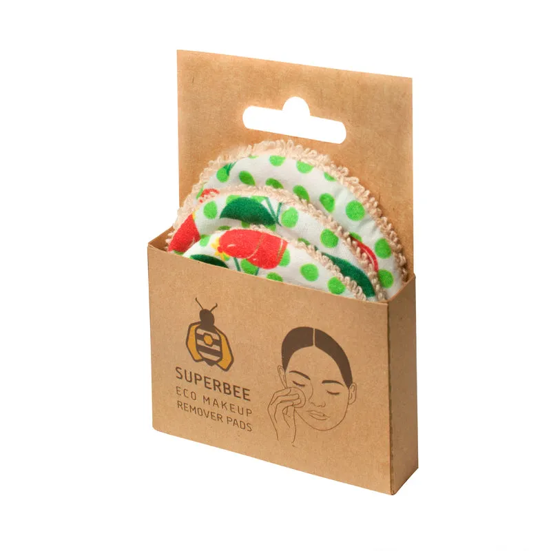 SuperBee Eco Makeup Remover Pads "Cherry Popper" 3er-Pack
