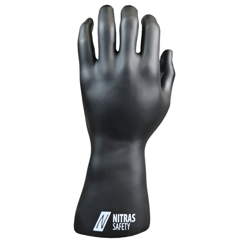 NITRAS Handform, schwarz, linke Hand, magnetisch | Packung (1 Stück)