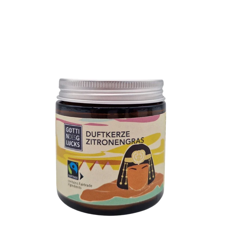 Göttin des Glücks Raumduft Kerze Zitronengras 80 g