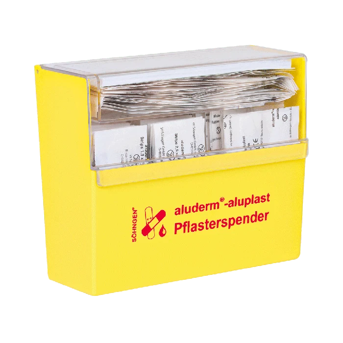 Pflasterspender gelb aluderm®-aluplast gefüllt | Packung (1 Stück)
