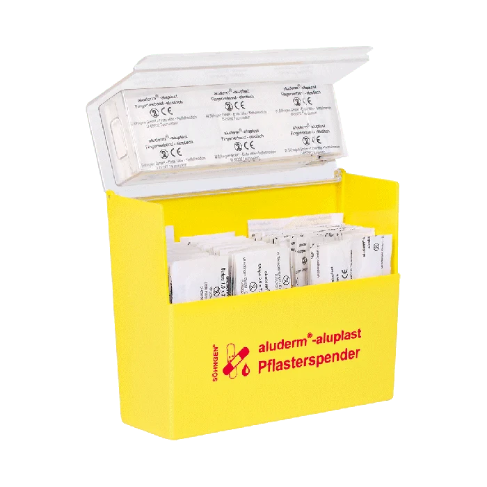 Pflasterspender gelb aluderm®-aluplast gefüllt | Packung (1 Stück)